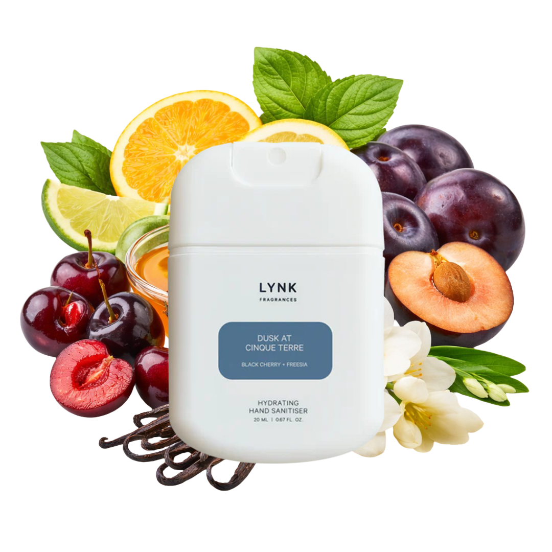 Dusk at Cinque Terre (Black Cherry + Freesia) Hand Sanitiser