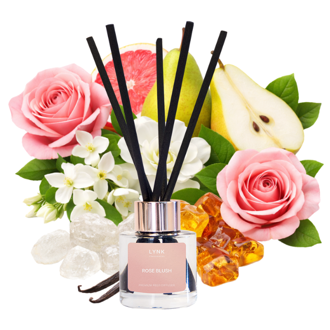 Rose Blush (Rose & Amber) Reed Diffuser