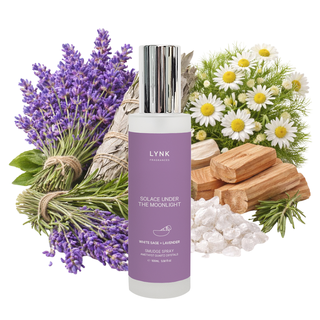 Solace Under The Moonlight (White Sage + Lavender) Smudge Spray