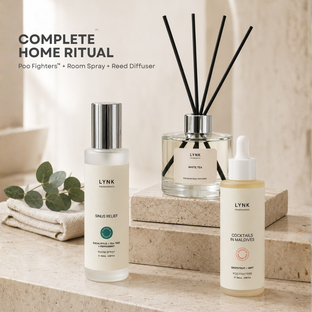 [8.8 Bundle Special] Complete Home Ritual | Room Spray + Reed Diffuser + Poo Fighters™ | Random Scents