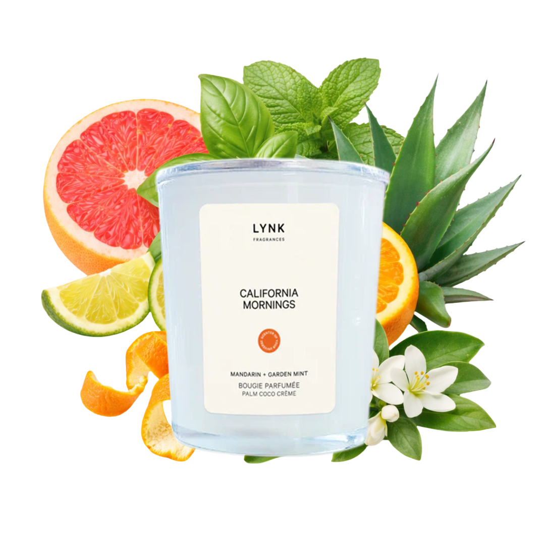 California Mornings (Mandarin + Garden Mint) Candle