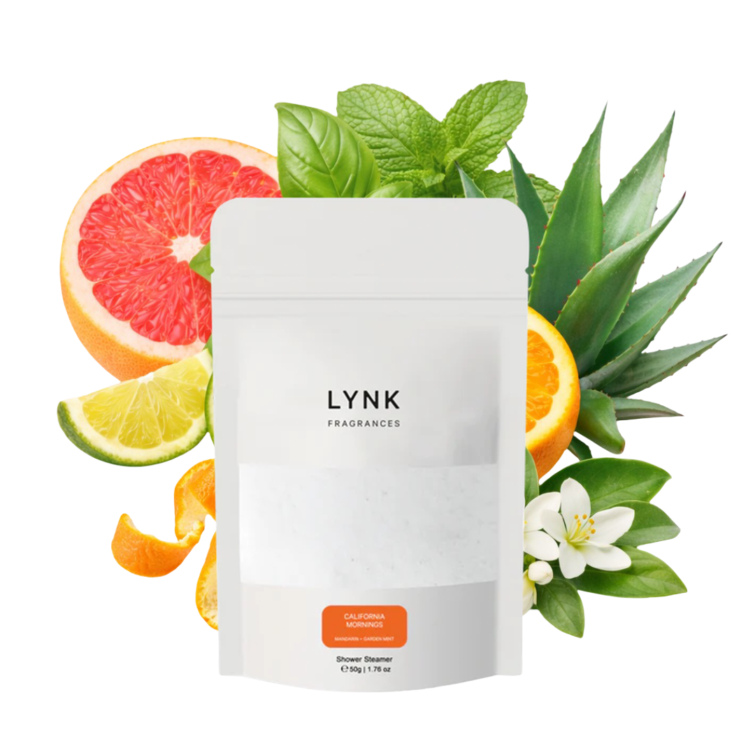 California Mornings (Mandarin + Garden Mint) Shower Steamer
