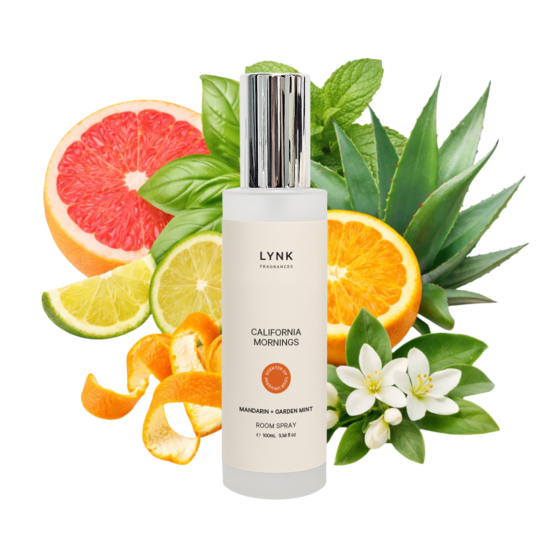California Mornings (Mandarin + Garden Mint) Room Spray