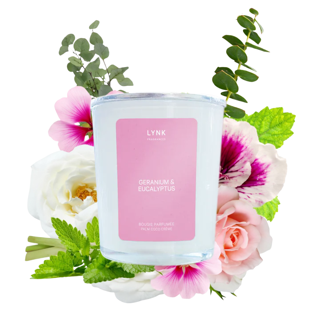 Geranium & Eucalyptus Scented Candle