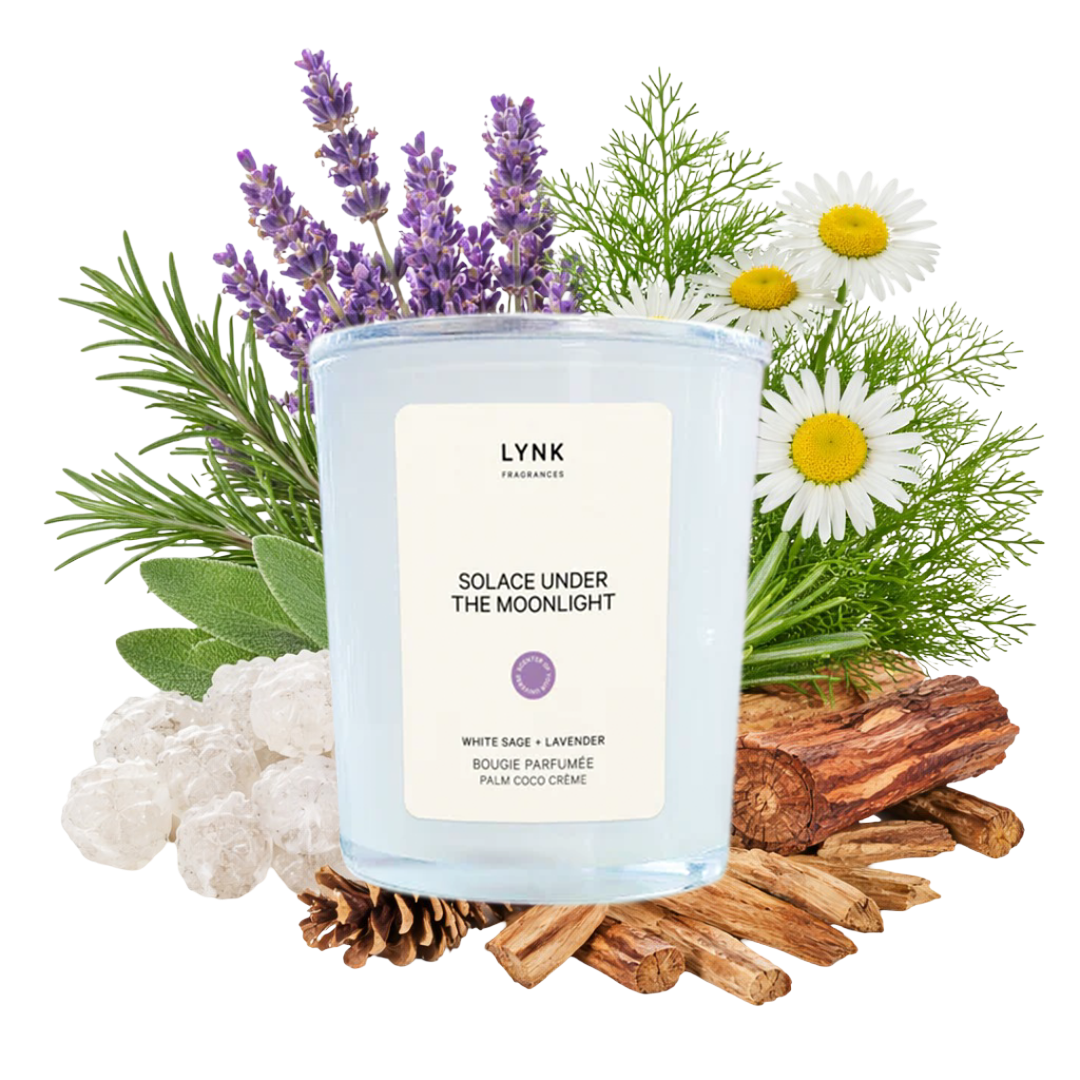 Solace Under The Moonlight (White Sage + Lavender) Candle