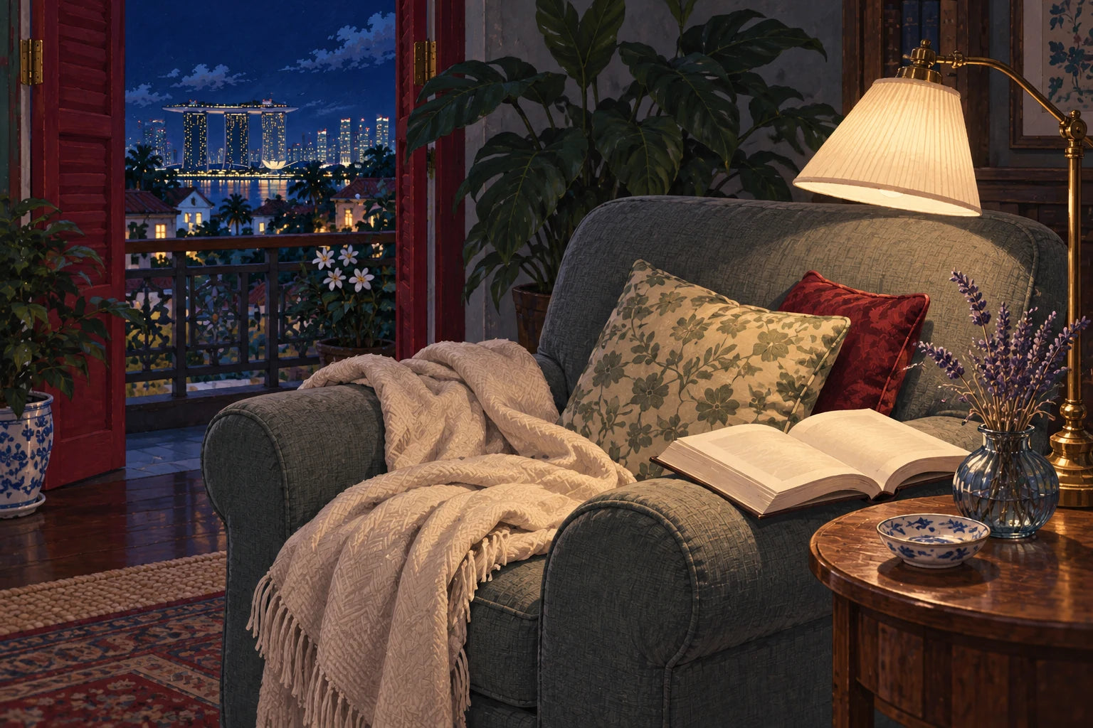 An evening at home, with a little time to yourself.